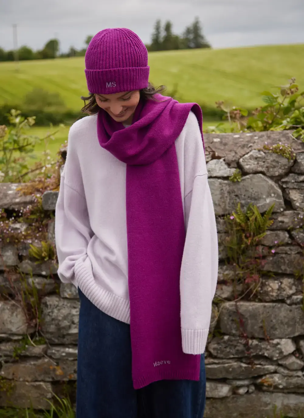 Personalized Wool Cashmere Scarf